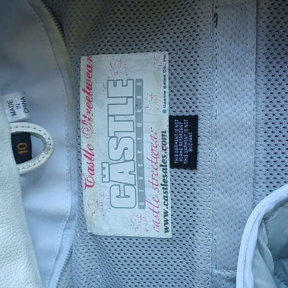 Castle Street Wear motorcycle jacket women's 10, padded elbows, zip lining - Picture 12 of 12